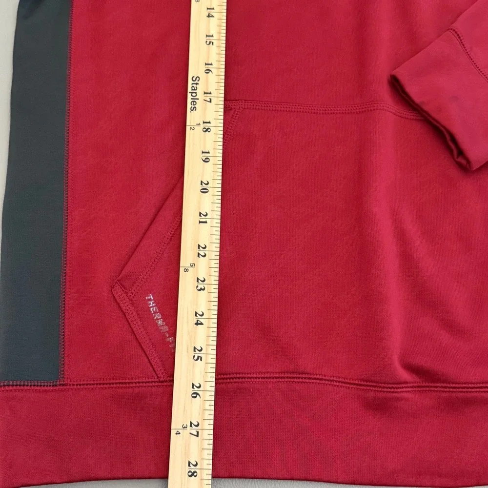 Nike Stanford Cardinal Hoodie Mens Red Gray M‎ Therma-Fit Pullover